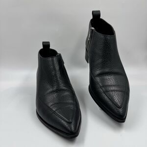 Everlane The Boss Boot Pebbled Leather Ankle Boots Women’s Size 8.5 Made Italy